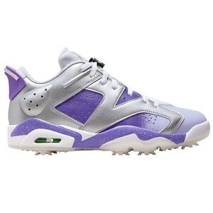 NWOB Nike Air Jordan Retro 6 NRG Golf Shoes FD0205-055 Men's Sz 11 Silver Purple